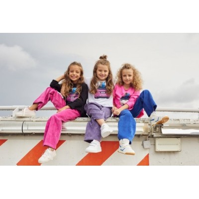 SPODNIE 98/104 DZWONY RÓŻ BARBIE