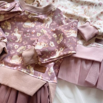 Bluza  JEDNOROŻCE  z tiulem 104-110