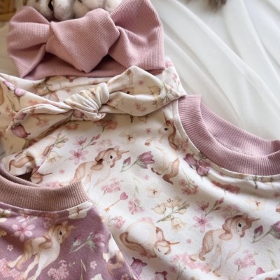 Bluza  JEDNOROŻCE  z tiulem 104-110