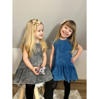 Sukienka rozm. 92/98 czarna/niebieska