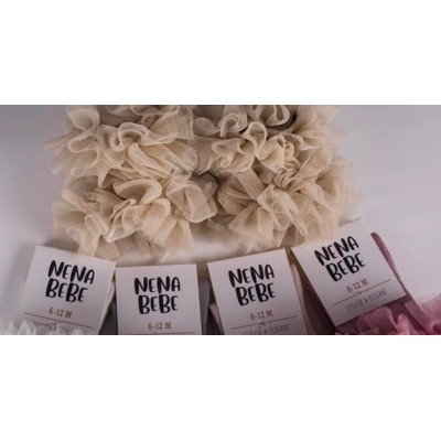 Podkolanówki TUTU RÓŻ I BEŻ